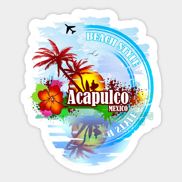 Acapulco Beach Summer Party Sticker by dejava